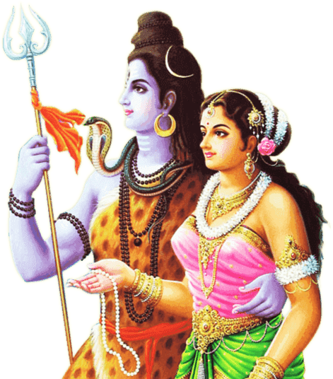 Shiv Shankar and Parvati